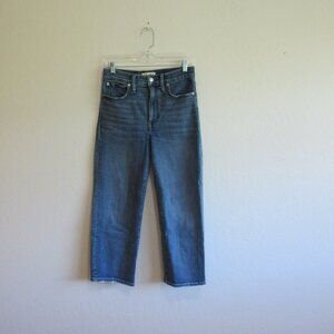 MADEWELL Blue Slim Wide Leg Crop 27 Denim Jeans